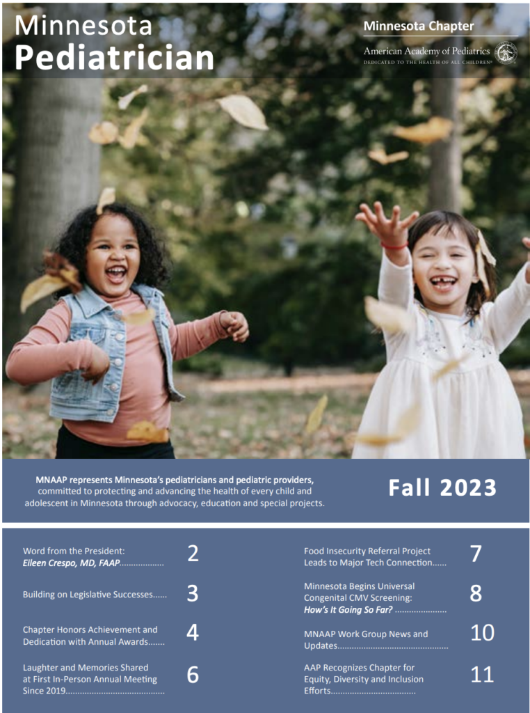 Fall 2023 Minnesota Pediatrician